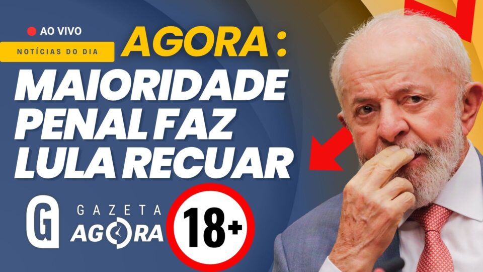 Gazeta Agora: Lula interrompe plano do PT sobre maioridade penal e prioriza PEC da Segurança Pública