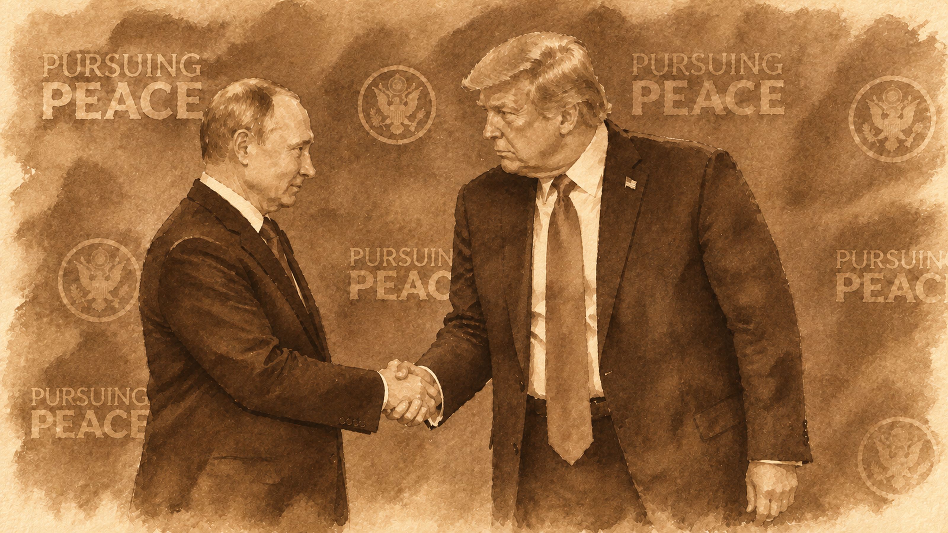 Vladimir Putin e Donald Trump durante encontro em agosto de 2025.
