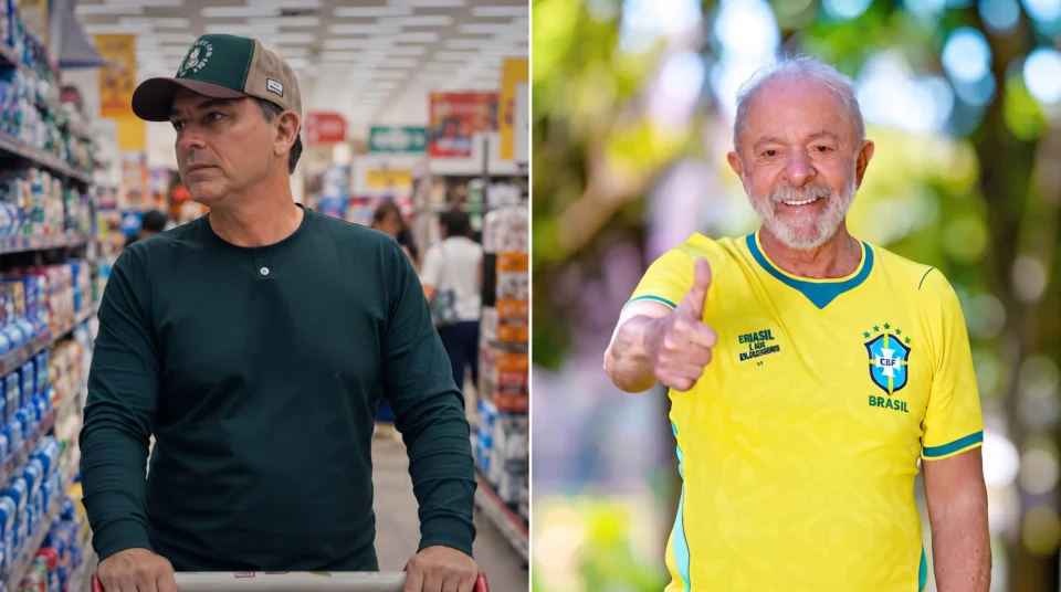 Flávio convoca apoiadores a mostrar preços nos supermercados, enquanto Lula adere a campanha pelo uso das cores verde e amarela.