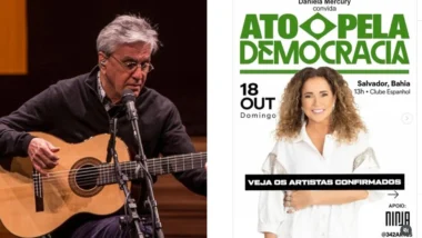 Artistas como Caetano Veloso e Daniela Mercury organizam eventos para este domingo (18).