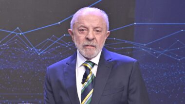 Lula durante o debate na Band: entre reclamações e gafes, o presidente se complicou com as próprias palavras.