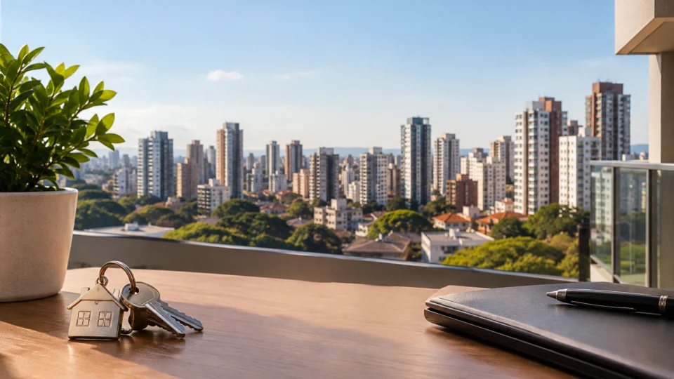 Mercado de imóveis usados em Curitiba registrou venda de 5% da oferta residencial em agosto de 2026, segundo levantamento do Secovi-PR.