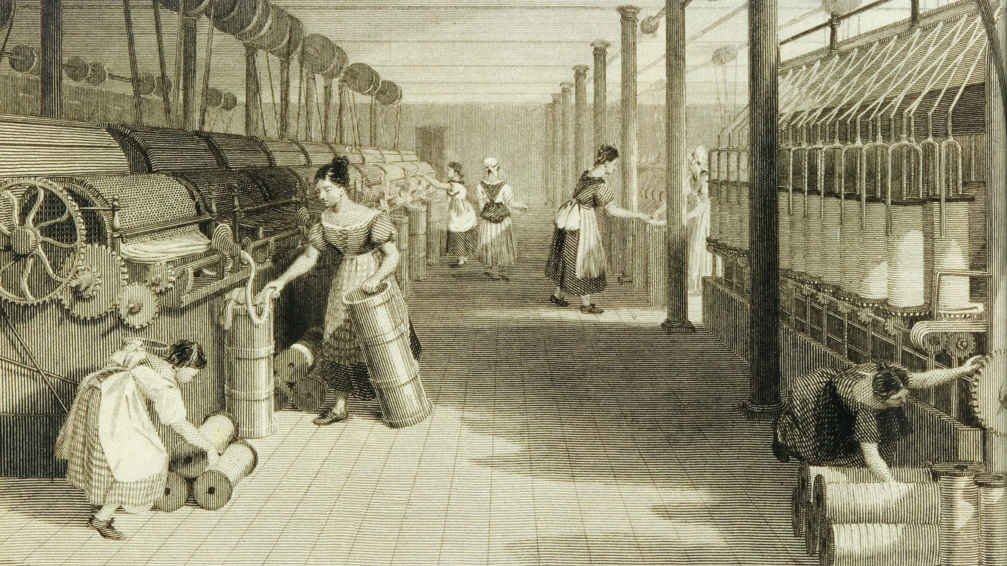 revolução industrial tecelagem socialismo