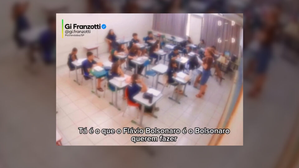 Professora é afastada após associar Flávio Bolsonaro ao fascismo: “você ia morrer”