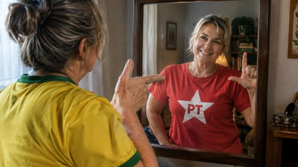 Ela tratava o Jair como Messias. Agora, faz parte do Exército do Janones