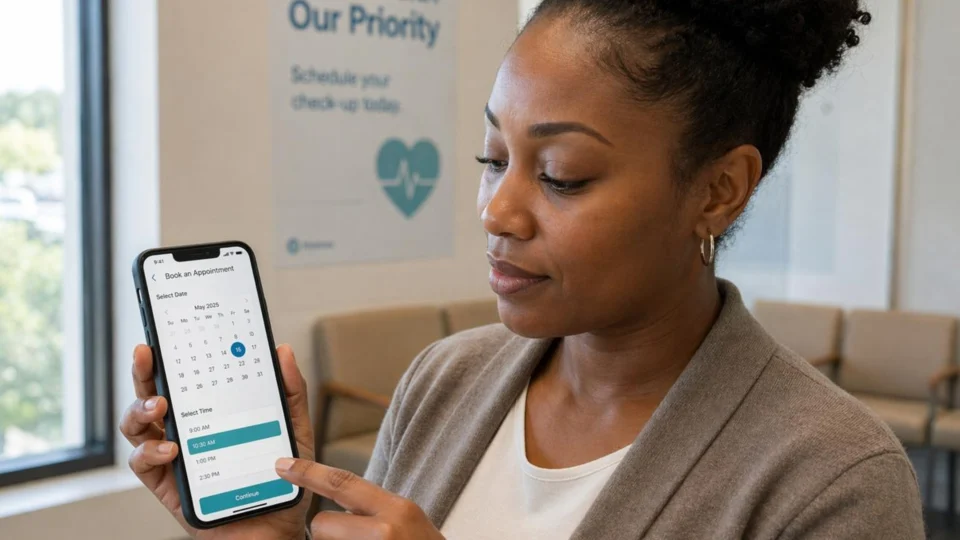 Cuidar da saúde também é uma prioridade! Mantenha suas consultas em dia e converse com seu médico sobre os cuidados e exames indicados para você. A prevenção começa com informação e acompanhamento.