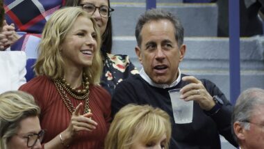 Seinfeld, ao lado da esposa Jessica: sem preocupação com a militância.