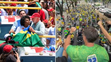 Manifestações Lula e Flávio