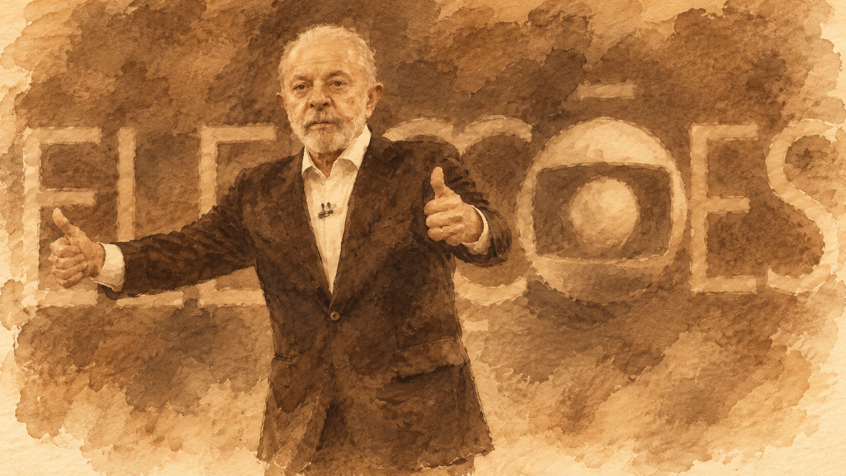 O presidente Lula em debate na Rede Globo: há muitas razões para o brasileiro não dar um quarto mandato ao petista.
