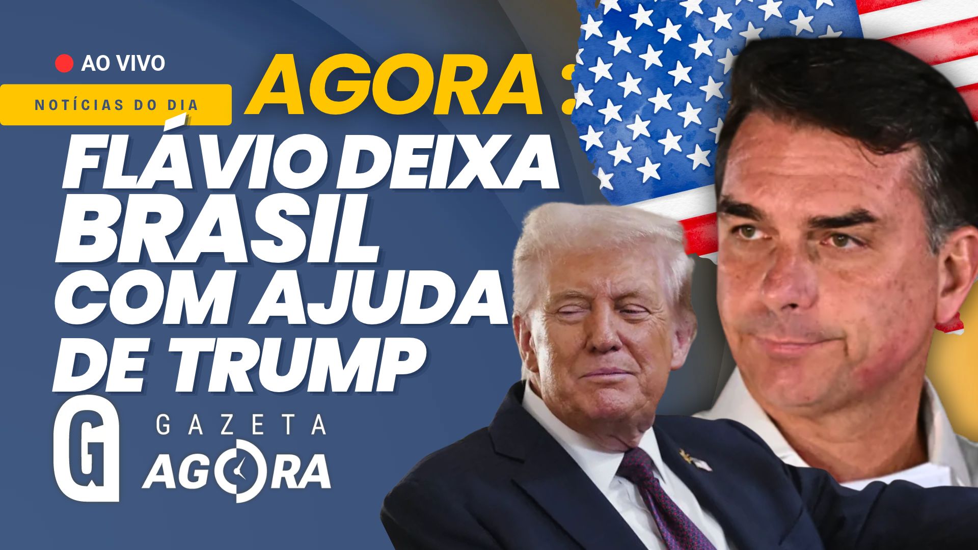 Gazeta Agora: Donald Trump e Marco Rubio ajudam Flávio a deixar o Brasil