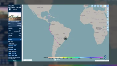 Aeronave deixou o senador em aeroporto executivo e retornou pelo mesmo trajeto, passando pelo Equador.