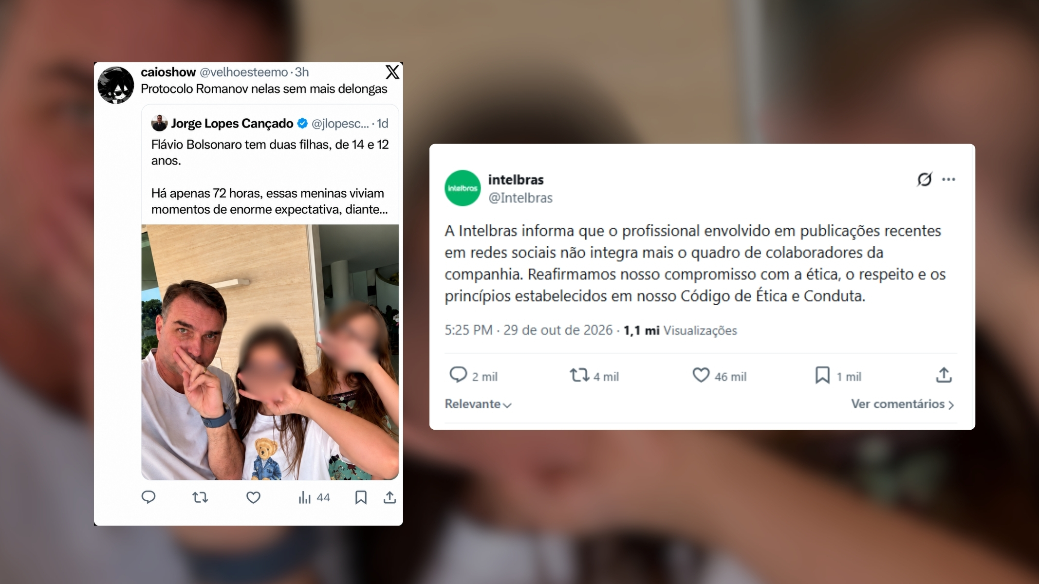 Intelbras demite funcionário após alusão a assassinato em post sobre filhas de Flávio