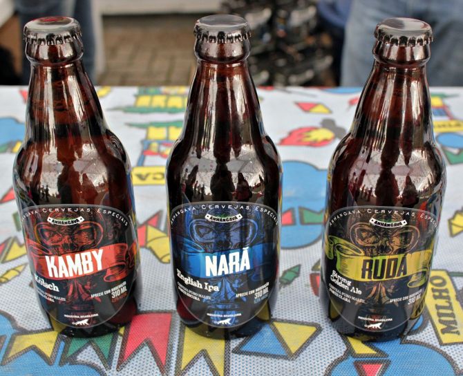 As cervejas de estreia da Anhangava. Foto: Divulgação.