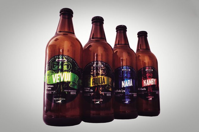 A microcervejaria de Quatro Barras produz quatro tipos da bebida. Foto: Divulgação.