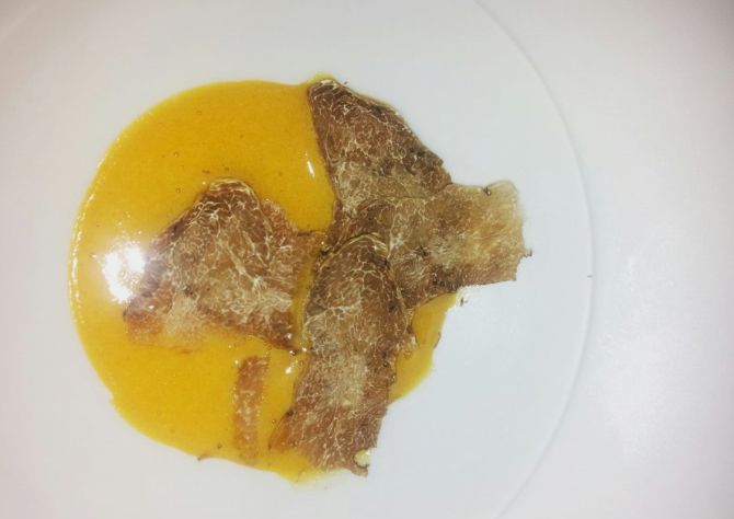 Creme de Gemas com Trufas Brancas. Fotos: Arquivo pessoal Eva dos Santos