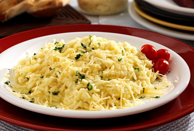 Risoto com queijos. Foto: Divulgação Risoto com queijos. Foto: Divulgação