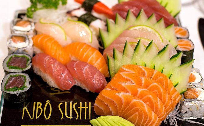 Opções do Kibô Sushi. Foto: Celso Pilati/Divulgação Opções do Kibô Sushi. Foto: Celso Pilati/Divulgação