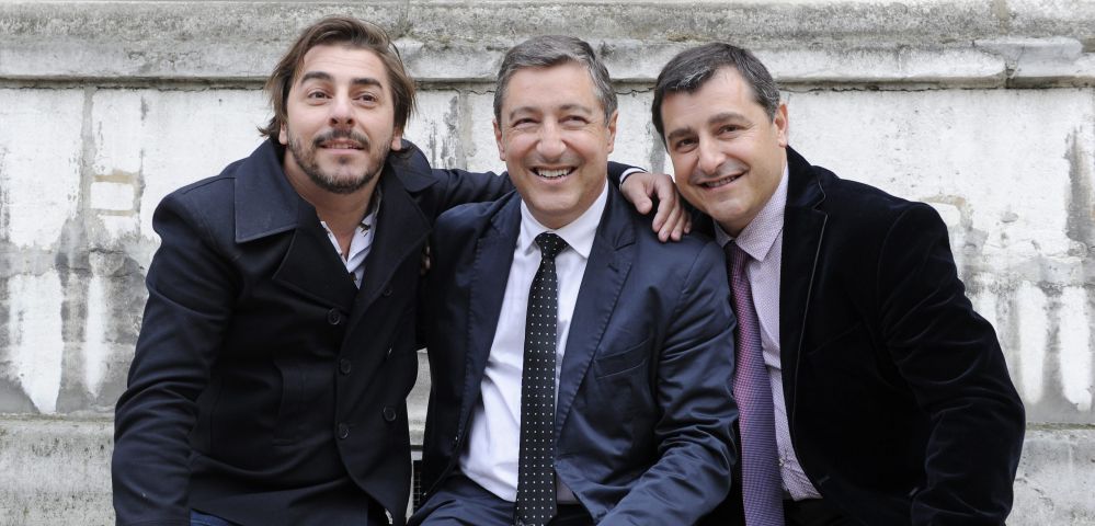 Os irmãos Jordi Roca, Joan Roca e Joseph Roca antes da premiação da revista Restaurant