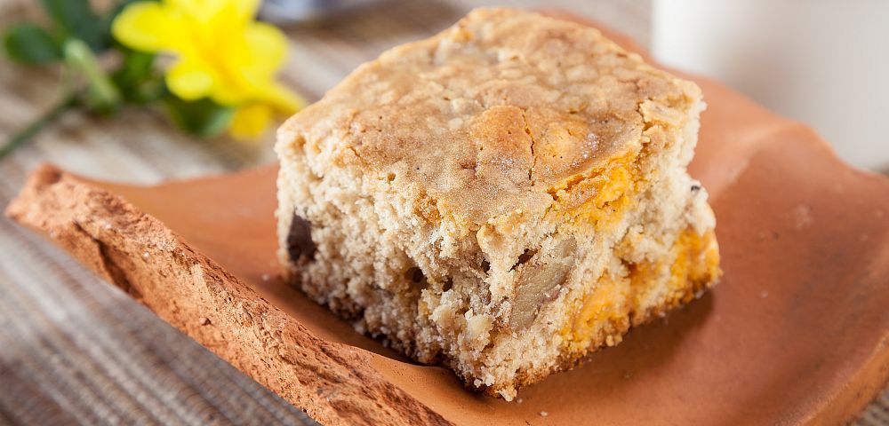 Brownie de laranja com chocolate. Foto: Fernando Zequinão/Gazeta do Povo