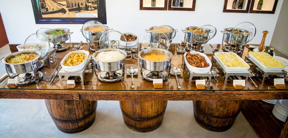 Buffet da vinícola Franco Italiano custa R$ 55 por pessoa. Foto: Priscilla Fiedler/Divulgação.