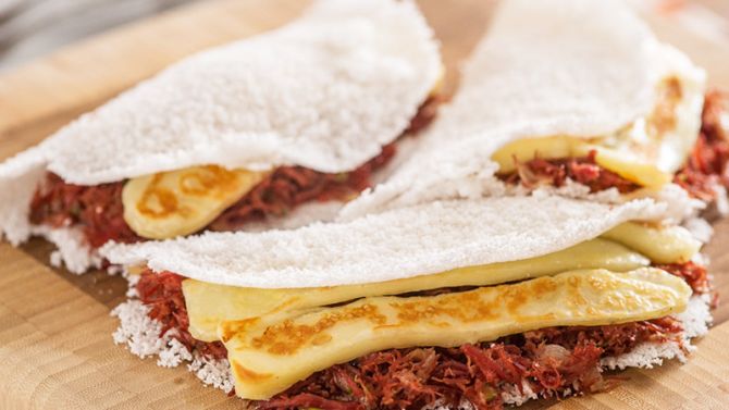 Tapioca de frigideira. Foto: Gladstone Campos/ Divulgação Tapioca de frigideira. Foto: Gladstone Campos/ Divulgação