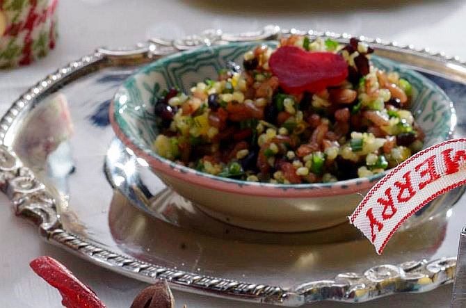 Saladinha de grãos Saladinha de grãos. Foto: Alexandre Mazzo