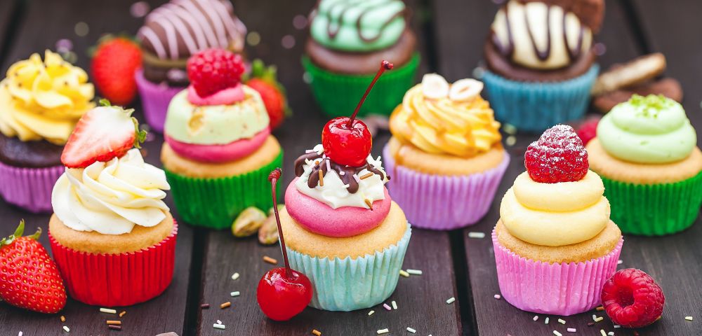 Cupcakes lindos e coloridos. Foto: Divulgação.