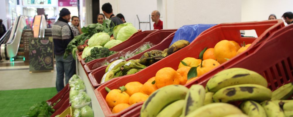 A feira de orgânicos do Shopping Total é uma parceria entre o empreendimento e a Associação de Produtores de Orgânicos do Paraná. Foto: Divulgação