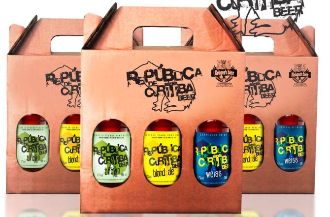 A cerveja República de Curitiba está disponível nas versões blond ale, american ale e weiss. Foto: Divulgação A cerveja República de Curitiba está disponível nas versões blond ale, american ale e weiss. Foto: Divulgação