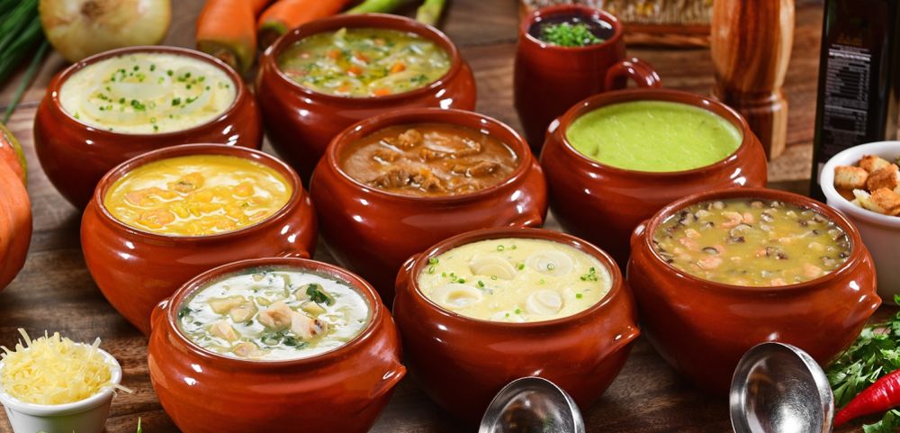 Na Petiscaria do Victor, são nove sabores de sopas e cremes. Foto: divulgação