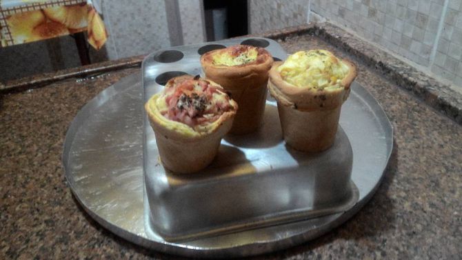 Pizzas no cone. Foto: Divulgação Pizzas no cone. Foto: Divulgação