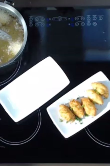 bolinho de bacalhau chef do senac