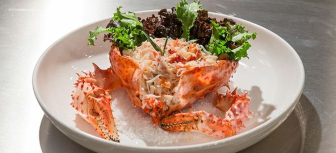 Salada de king crab de Bruna Chaves. Foto: Carlos Reinis/Band