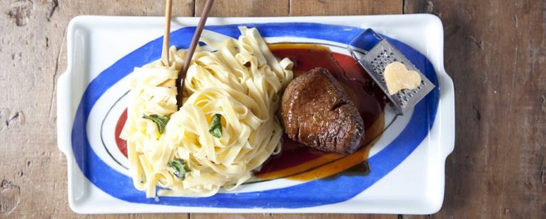 Prato do Bistrozinho, que prima pela apresentação mais lúdica. Foto: Dikvulgação
