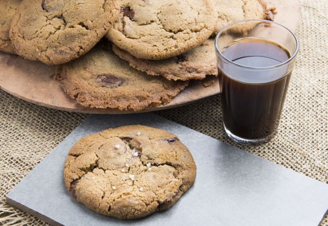Cookie de gotas de chocolate e café na padaria Maçã. Foto: Letícia Akemi/Gazeta do Povo Cookie de gotas de chocolate e café na padaria Maçã. Foto: Letícia Akemi/Gazeta do Povo