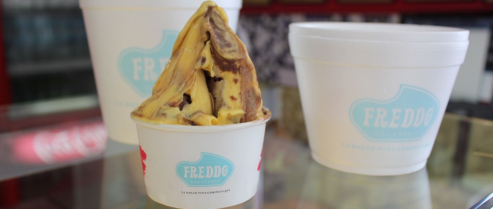 Sorbetto de açaí com manga da Freddo gelateria. Foto: Divulgação