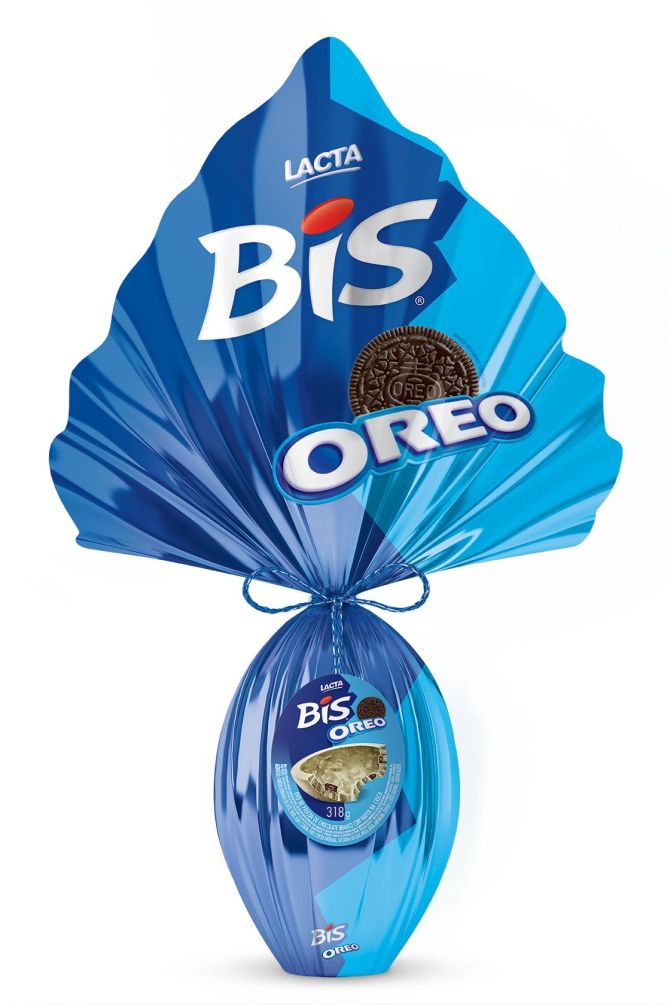 Ovo Bis Oreo. Foto: Divulgação. Ovo Bis Oreo. Foto: Divulgação.