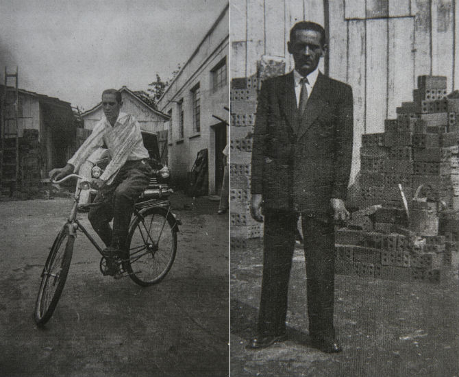 Na foto da direita, Nelson Kaminski e na da esquerda, seu pai, Alexandre Kaminski, o primeiro padeiro da família. (Fotos: acervo familiar) Na foto da direita, Nelson Kaminski e na da esquerda, seu pai, Alexandre Kaminski, o primeiro padeiro da família. (Fotos: acervo familiar)