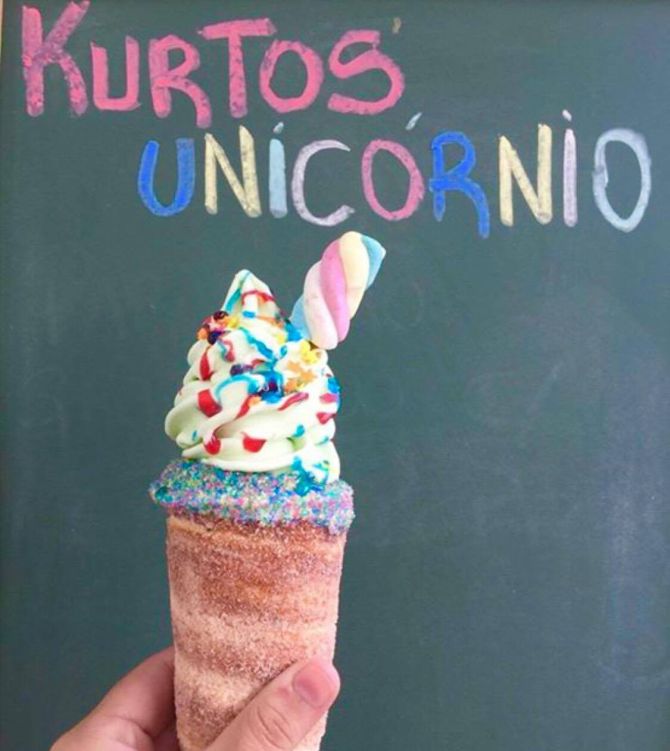 O Kurtos de unicórnio foi uma edição especial limitada lançada pelo truck em maio deste ano. Foto: Divulgação O Kurtos de unicórnio foi uma edição especial limitada lançada pelo truck em maio deste ano. Foto: Divulgação