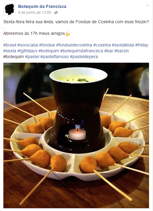 Esta ninguém imaginava: novidade deste inverno é o fondue de coxinha Esta ninguém imaginava: novidade deste inverno é o fondue de coxinha