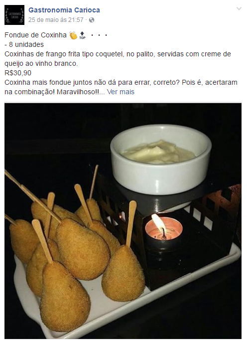 Esta ninguém imaginava: novidade deste inverno é o fondue de coxinha Esta ninguém imaginava: novidade deste inverno é o fondue de coxinha