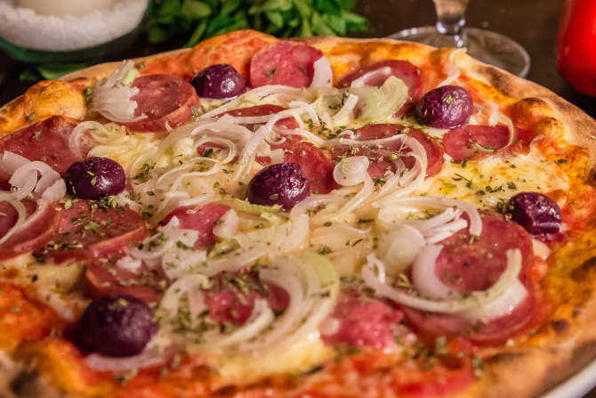 Pizza do Funiculí. Foto: Priscilla Fiedler Pizza do Funiculí. Foto: Priscilla Fiedler