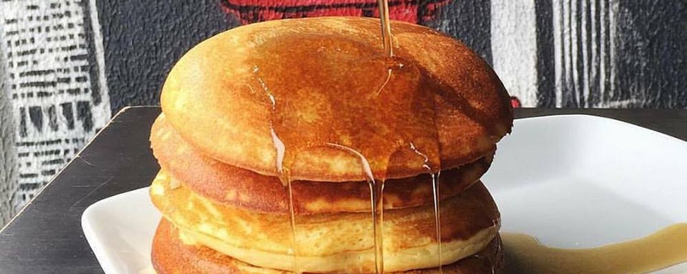 American pancakes com cobertura de maple syrup do NYC. Foto: Divulgação American pancakes com cobertura de maple syrup do NYC. Foto: Divulgação
