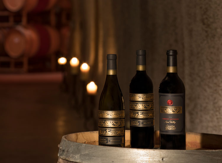Game of Thrones lança linha de vinhos produzidos na Califórnia Game of Thrones lança linha de vinhos produzidos na Califórnia