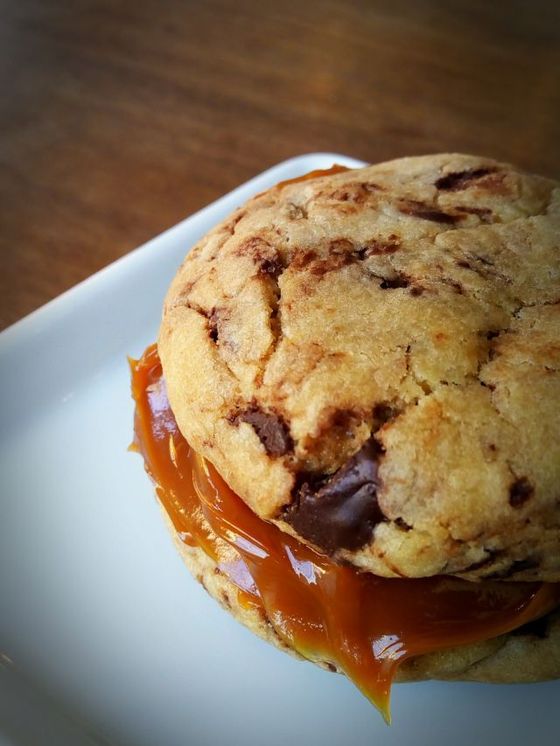 Cookie recheado do Raposa Caramelo. Foto: Divulgação. Cookie recheado do Raposa Caramelo. Foto: Divulgação.