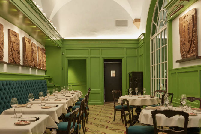 Osteria Gucci, dentro do Gucci Garden. Foto: Divulgação. Osteria Gucci, dentro do Gucci Garden. Foto: Divulgação.