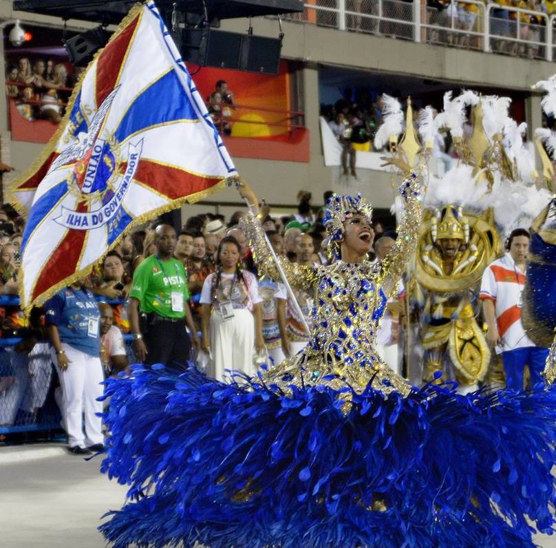 Destaque do desfile da União da Ilha do Governador no carnaval do ano passado. Foto: Marcelo-Salles/divulgação Destaque do desfile da União da Ilha do Governador no carnaval do ano passado. Foto: Marcelo-Salles/divulgação