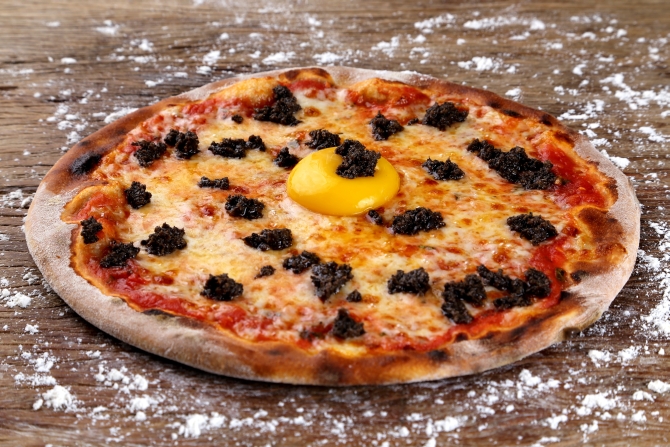 Pizza Occhio di Bue. Foto: Guilherme Alves / Gazeta do Povo. Pizza Occhio di Bue. Foto: Guilherme Alves / Gazeta do Povo.