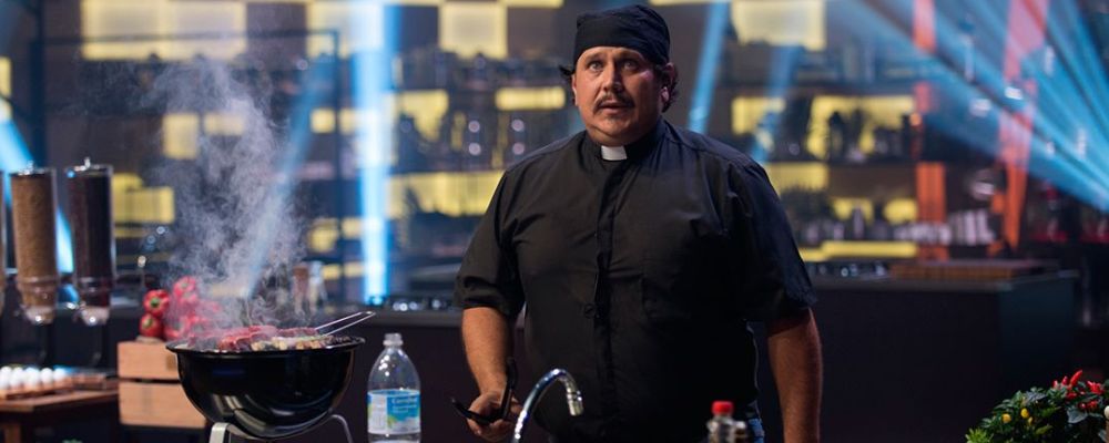 Padre Evandro, de Sorocaba, no interior de São Paulo, é da maior paróquia da cidade. (Foto: Reprodução/Band)