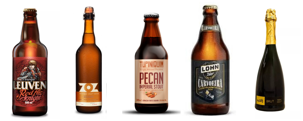 Cervejas brasileiras premiadas na Copa do Mundo das Cervejas. Foto: Divulgação